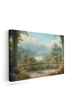 Yatay Kanvas Duvar Tablosu Balkon Manzarasi Salon Tablosu Ofis Tablosu Yeni Ev Hediyesi Dekorasyon