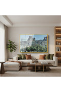 Çerçeveli Yatay Cam Tablo Salon Duvar Tablosu Yatay Cam Sehirmanzarasi Yeni Ev Hediyesi Ofis Tablosu