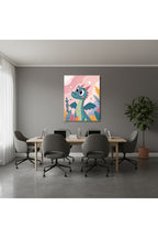 Dikey Kanvas Tablo Salon Duvar Tablosu Bebek Dinazor Yeni Ev Hediyesi Ofis Tablosu