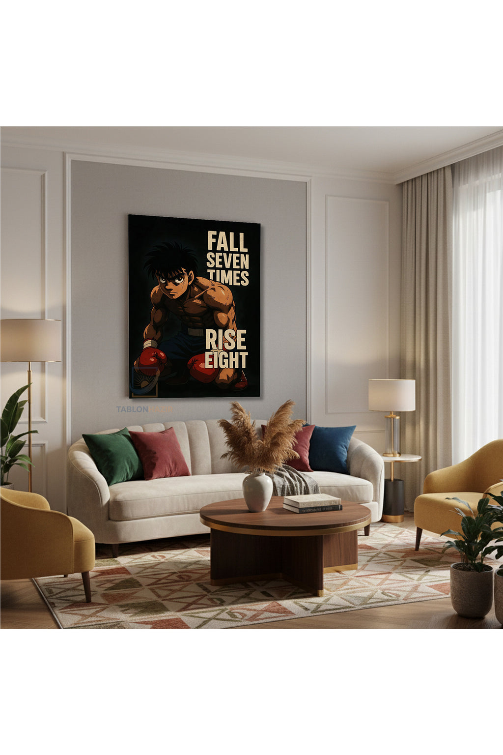 Dikey Kanvas Tablo Salon Duvar Tablosu İppo Yeni Ev Hediyesi Ofis Tablosu