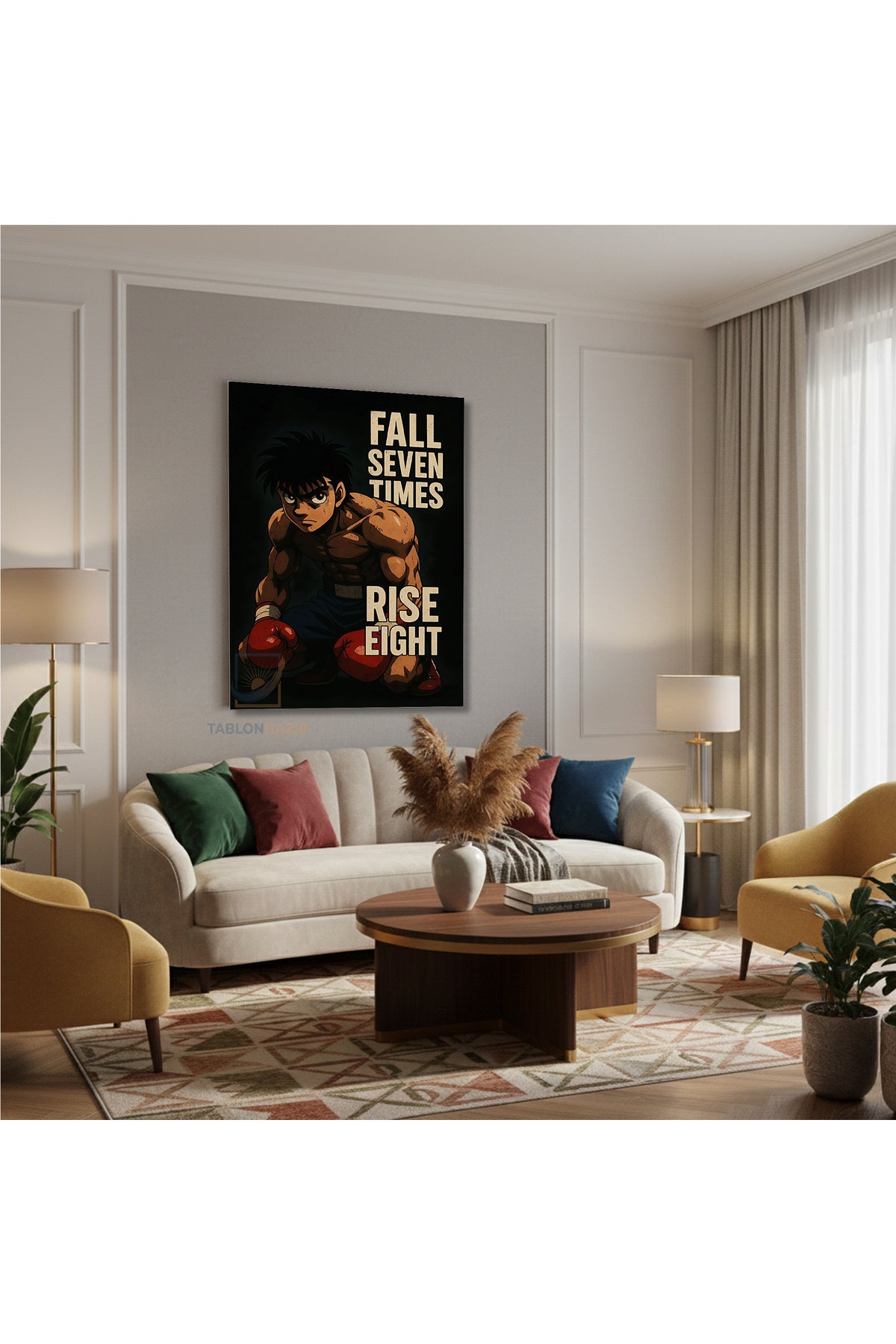 Dikey Kanvas Tablo Salon Duvar Tablosu İppo Yeni Ev Hediyesi Ofis Tablosu