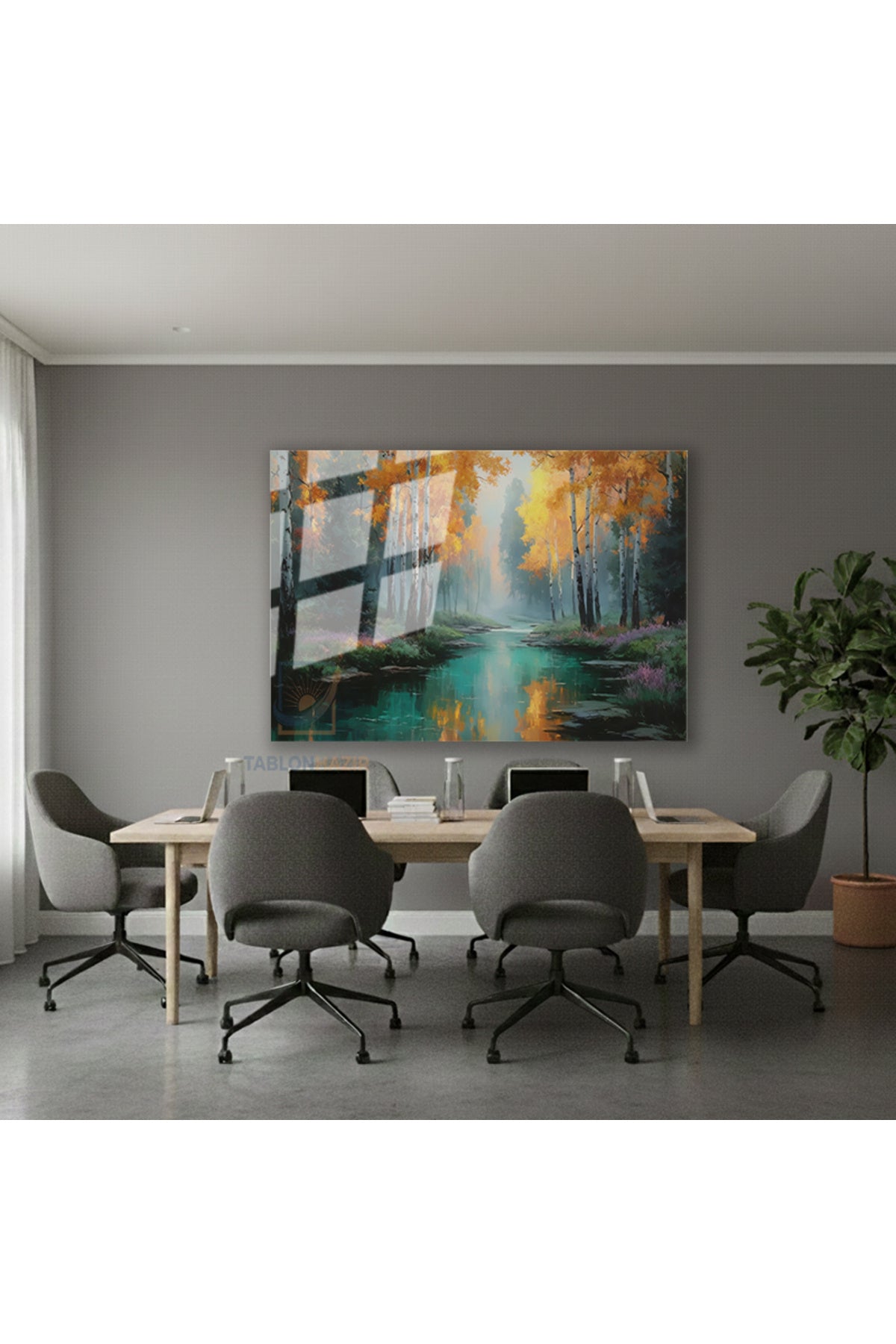 Yatay Cam Tablo Salon Duvar Tablosu Yatay Cam Dogamanzarasi4 Yeni Ev Hediyesi Ofis Tablosu