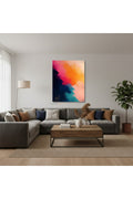 Dikey Kanvas Tablo Salon Duvar Tablosu Soyut 0016 Yeni Ev Hediyesi Ofis Tablosu