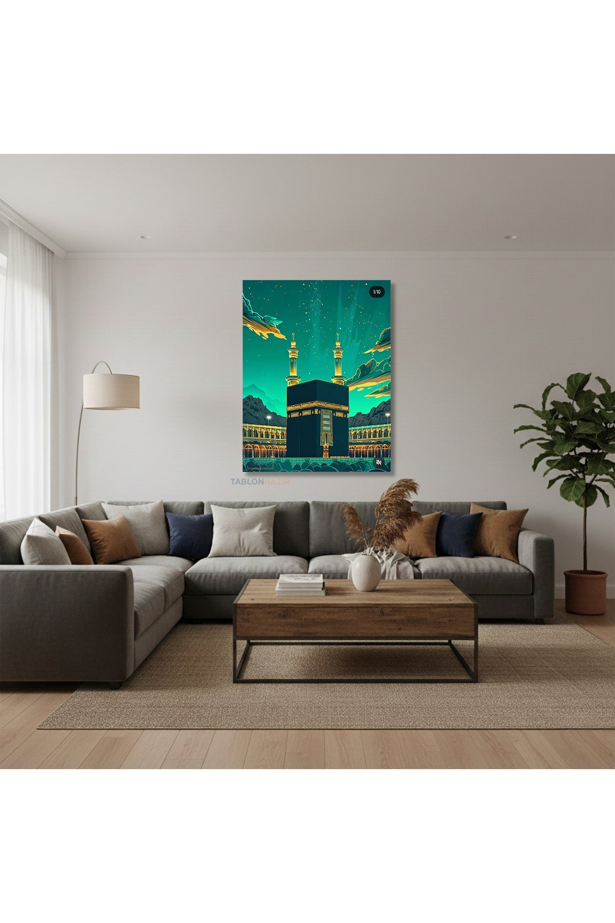 Dikey Kanvas Tablo Salon Duvar Tablosu Kabe2 Yeni Ev Hediyesi Ofis Tablosu