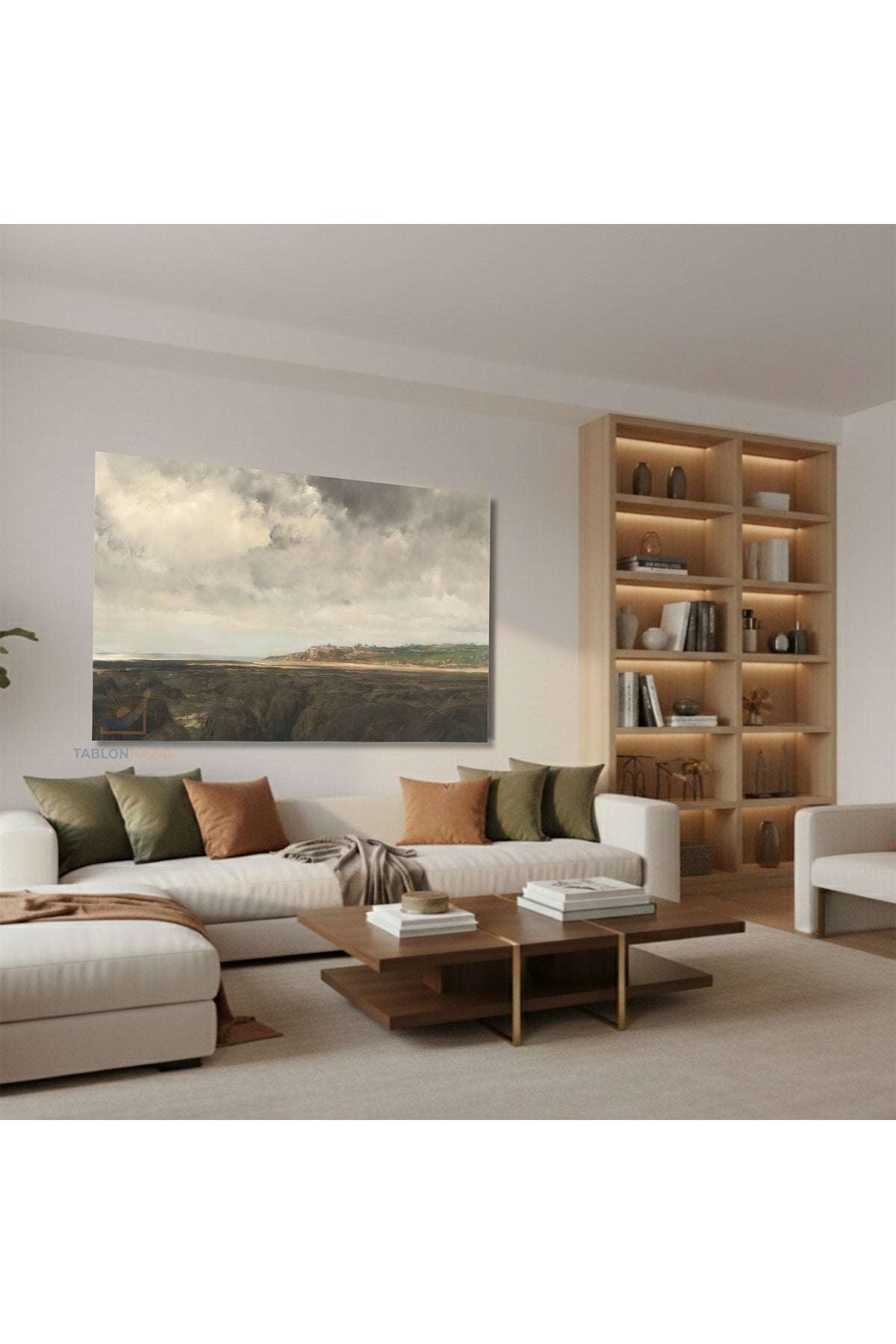 Yatay Kanvas Duvar Tablosu Vintagedogamanzarasi5 Salon Tablosu Ofis Tablosu Ev Hediyesi Dekorasyon