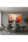 Yatay Cam Tablo Salon Duvar Tablosu Yatay Cam Doganinrenkleri Yeni Ev Hediyesi Ofis Tablosu