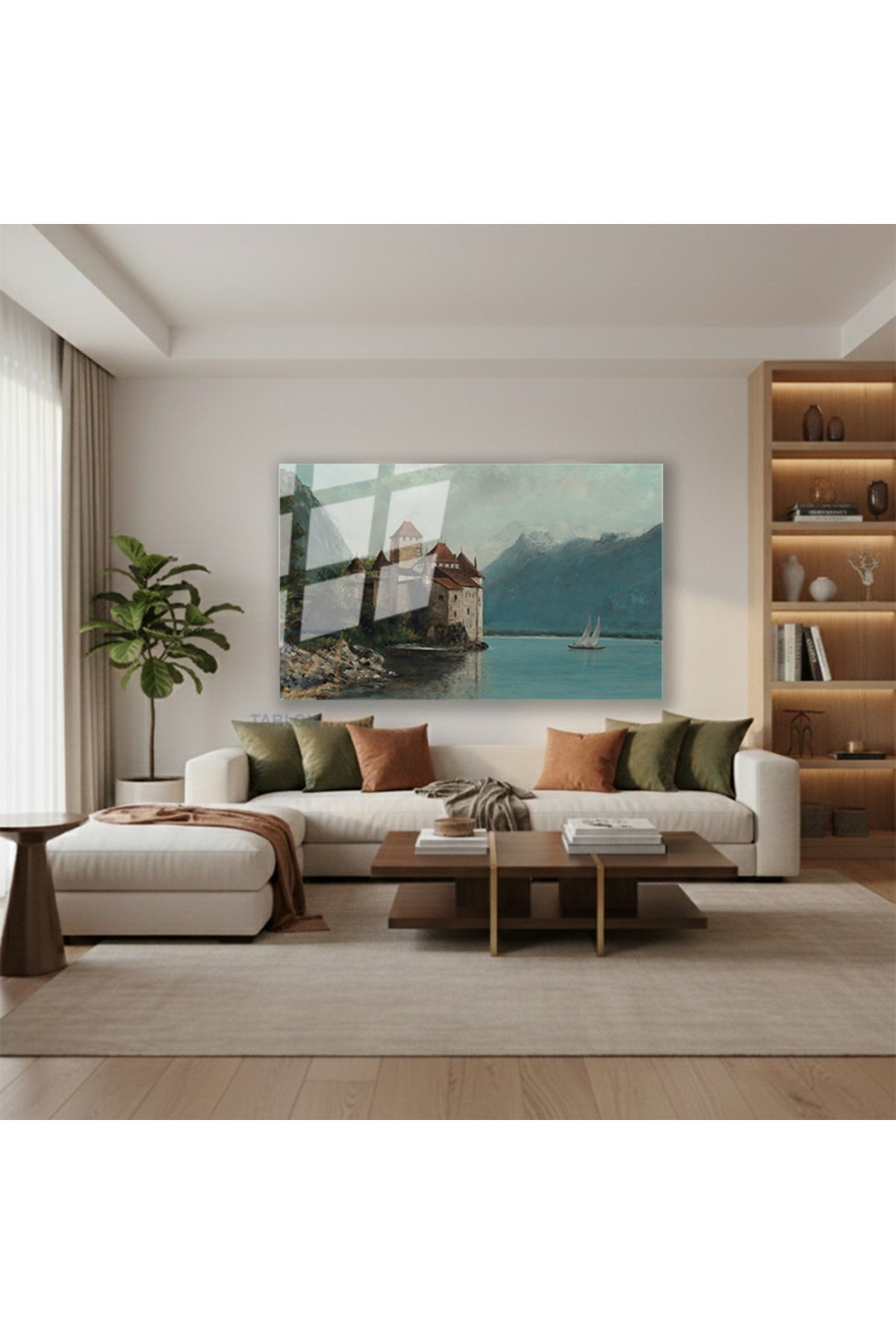 Yatay Cam Tablo Salon Duvar Tablosu Yatay Cam Dogamanzarasi11 Yeni Ev Hediyesi Ofis Tablosu