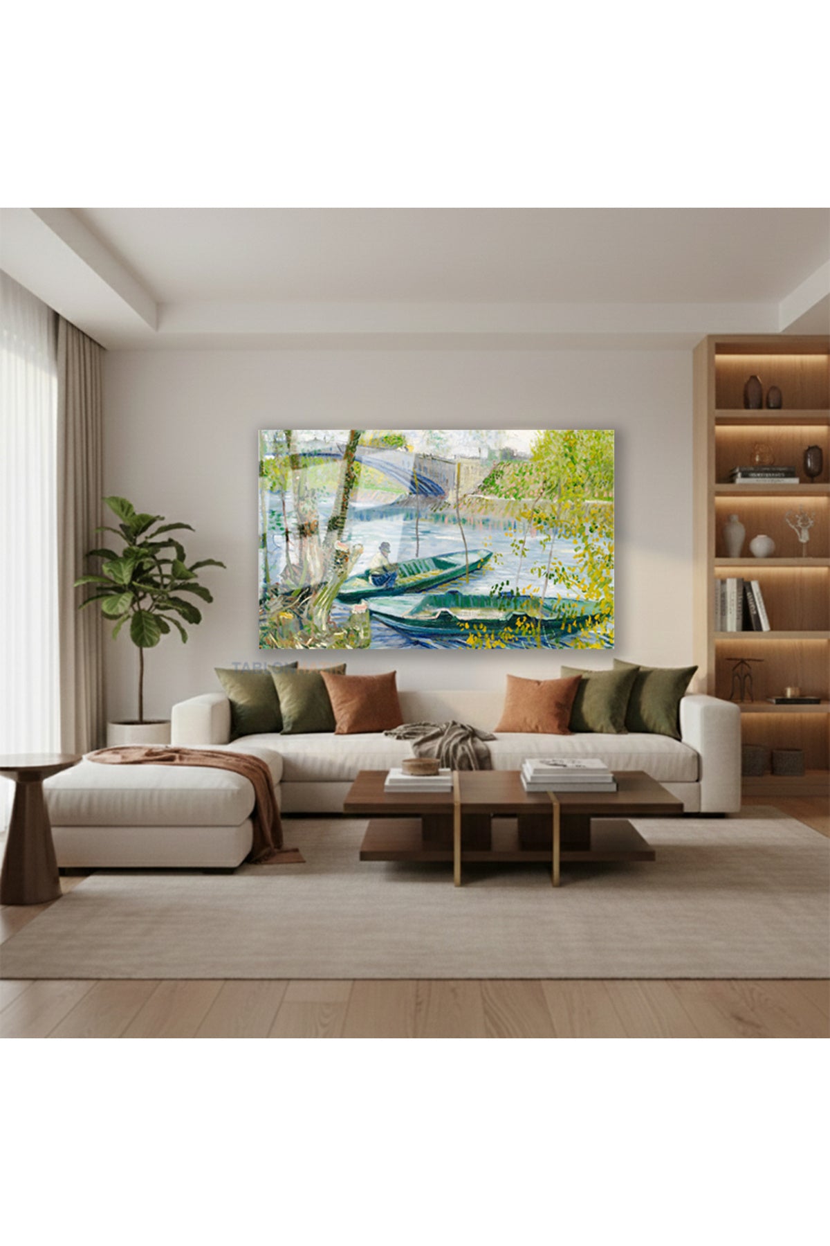 Yatay Cam Tablo Salon Duvar Tablosu Yatay Cam Koprumanzarasi4 Yeni Ev Hediyesi Ofis Tablosu