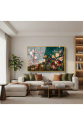 Çerçeveli Yatay Cam Tablo Salon Duvar Tablosu Yatay Cam Cicekbahcesi44 Yeni Ev Hediyesi Ofis Tablosu