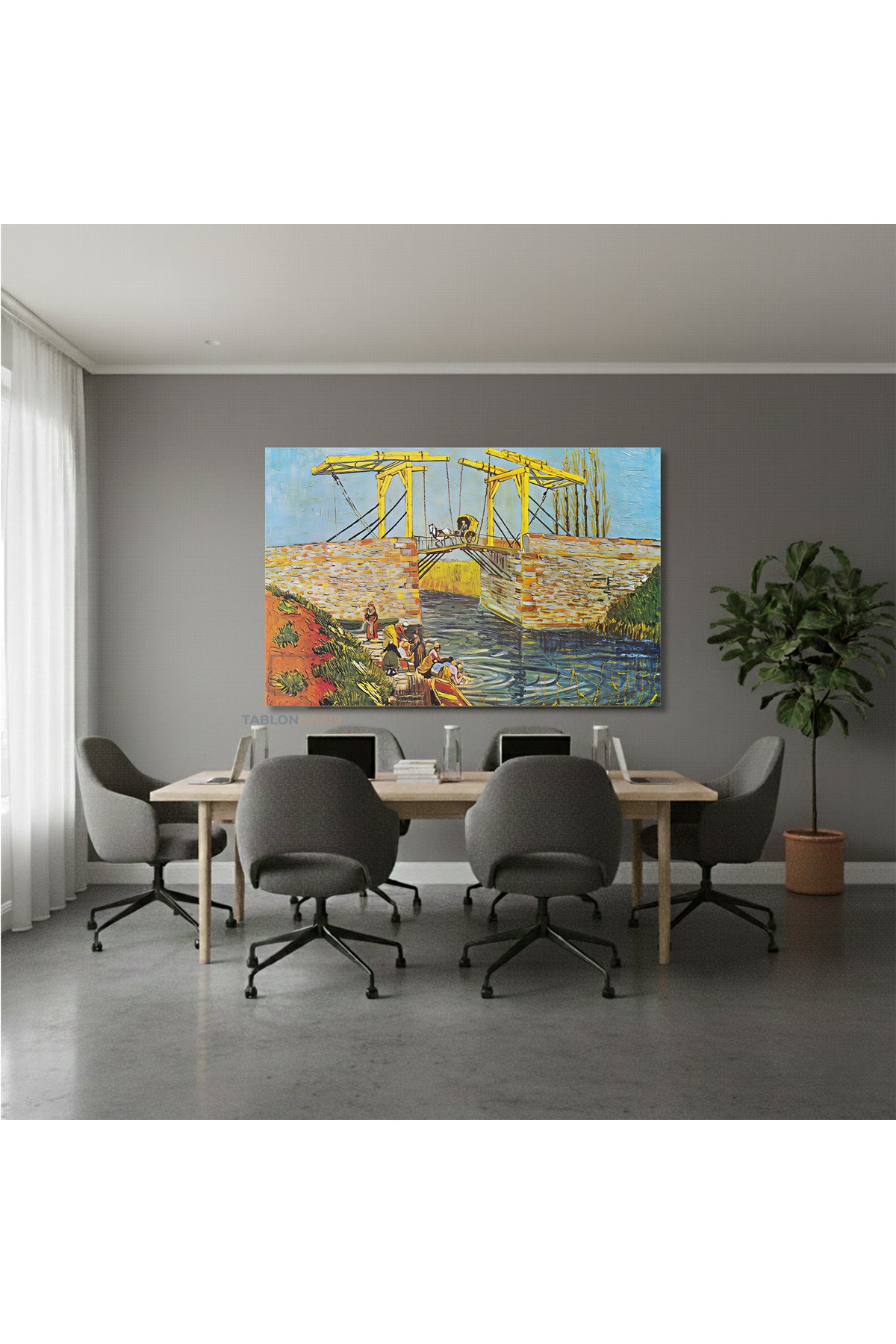 Yatay Kanvas Duvar Tablosu Klasik Ressam Koy Salon Tablosu Ofis Tablosu Yeni Ev Hediyesi Dekorasyon