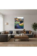 Dikey Kanvas Tablo Salon Duvar Tablosu Soyut 0017 Yeni Ev Hediyesi Ofis Tablosu