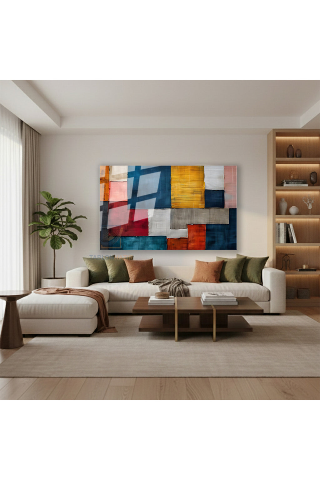 Yatay Cam Tablo Salon Duvar Tablosu Yatay Cam Soyut Cizim Tasarim Yeni Ev Hediyesi Ofis Tablosu