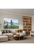 Yatay Cam Tablo Salon Duvar Tablosu Yatay Cam Vintagekirsalmanzarasi7 Yeni Ev Hediyesi Ofis Tablosu