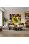 Yatay Kanvas Duvar Tablosu Soyutbar Salon Tablosu Ofis Tablosu Yeni Ev Hediyesi Dekorasyon