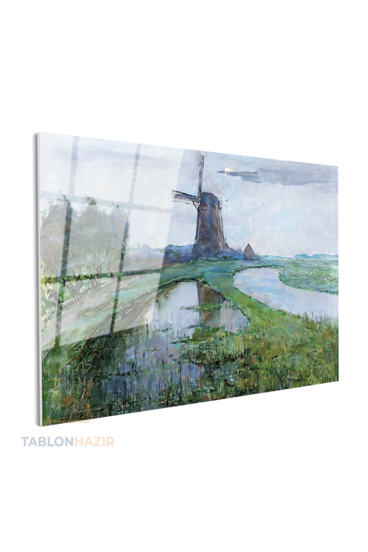 Yatay Cam Tablo Salon Duvar Tablosu Yatay Cam Vintagekirsalmanzarasi7 Yeni Ev Hediyesi Ofis Tablosu