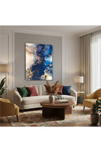 Dikey Kanvas Tablo Salon Duvar Tablosu Mermer Deseni Tasarım Yeni Ev Hediyesi Ofis Tablosu