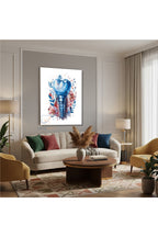 Dikey Kanvas Tablo Salon Duvar Tablosu Klinik İmplant Yeni Ev Hediyesi Ofis Tablosu