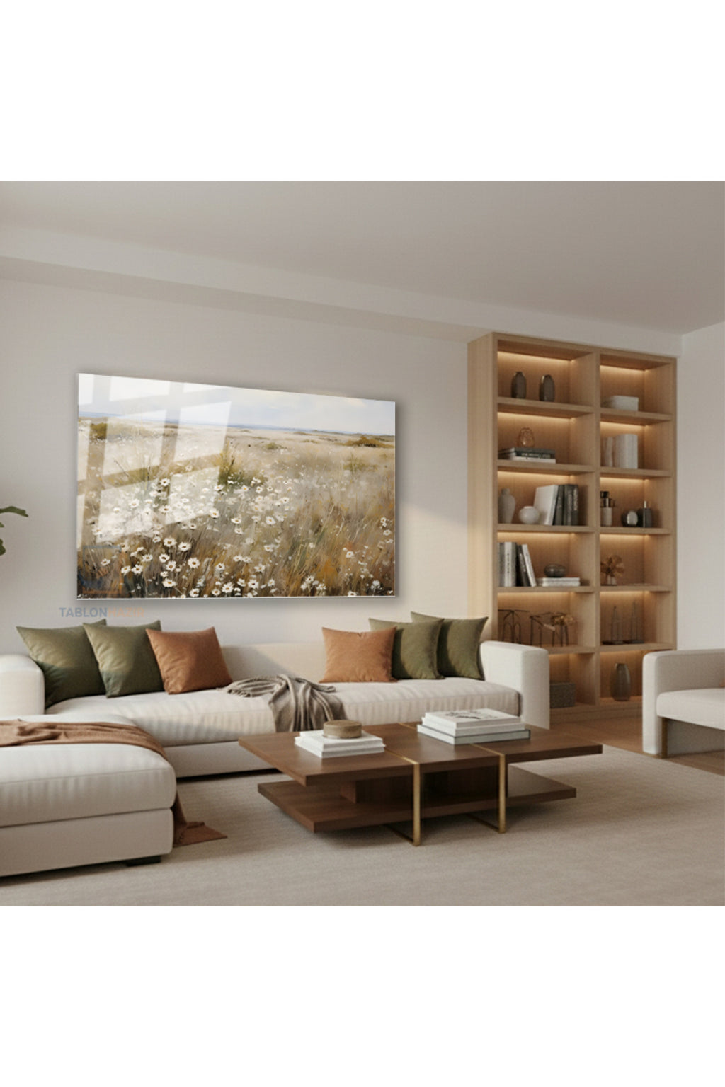 Yatay Cam Tablo Salon Duvar Tablosu Yatay Cam Vintagepapatyalar Yeni Ev Hediyesi Ofis Tablosu