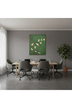 Dikey Kanvas Tablo Salon Duvar Tablosu Leylek Surusu Yeni Ev Hediyesi Ofis Tablosu