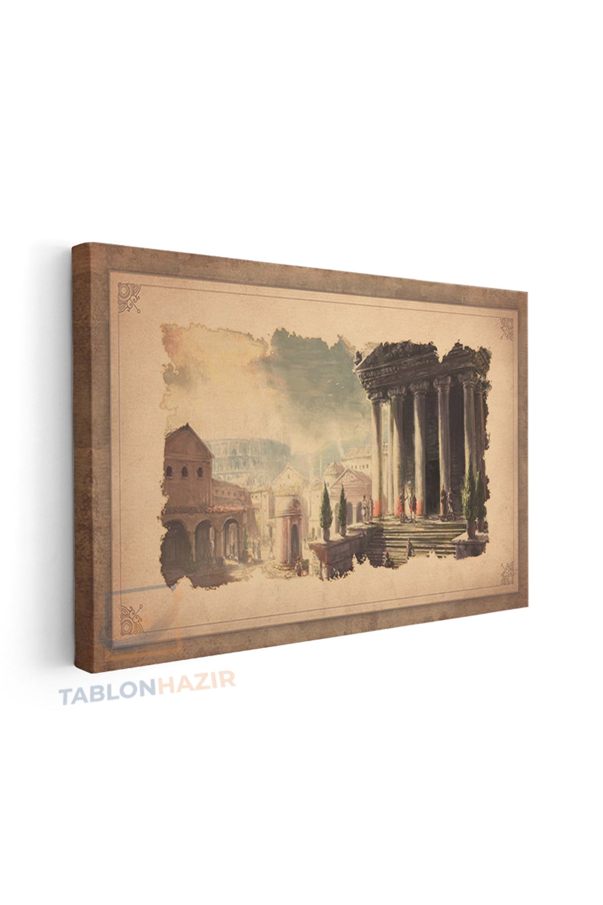 Yatay Kanvas Duvar Tablosu Eskiroma Salon Tablosu Ofis Tablosu Yeni Ev Hediyesi Dekorasyon