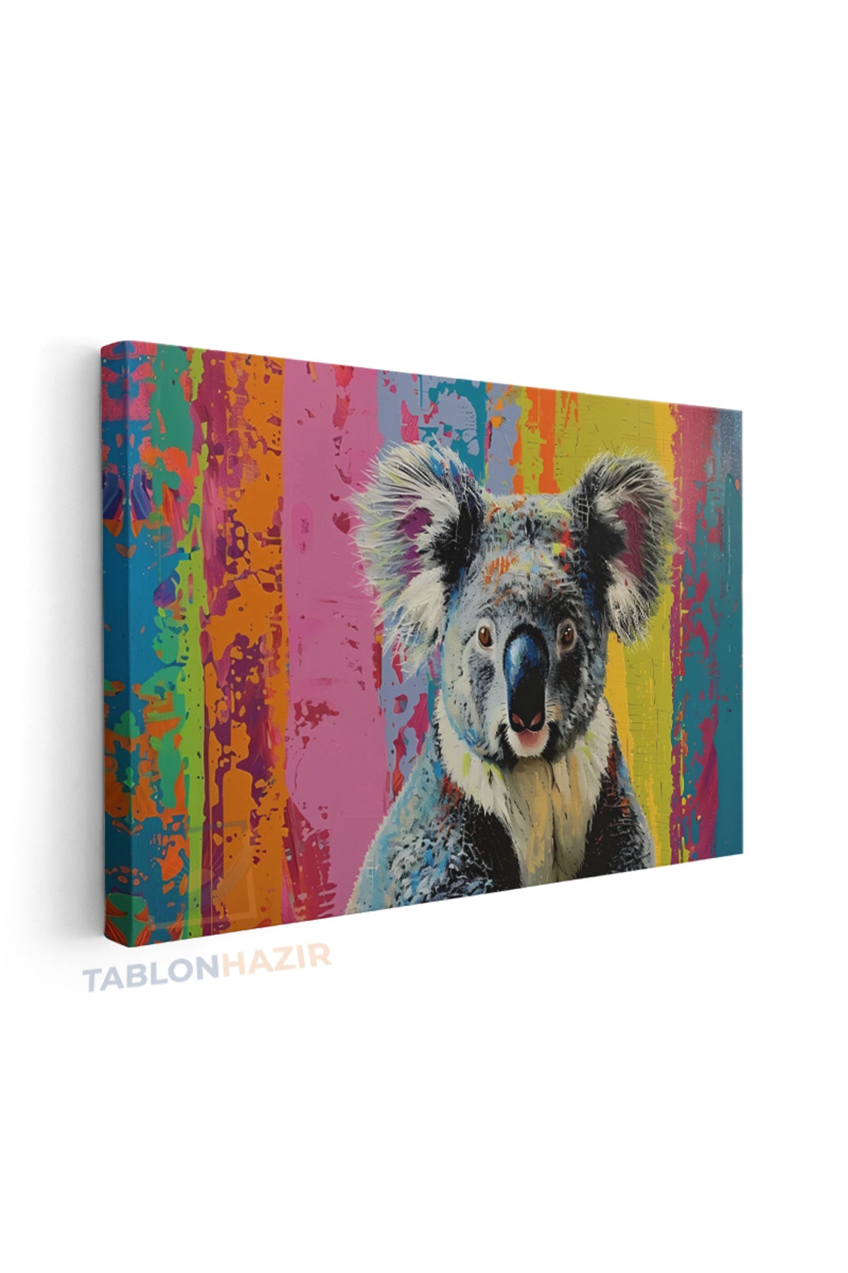 Yatay Kanvas Duvar Tablosu Renklikoala Salon Tablosu Ofis Tablosu Yeni Ev Hediyesi Dekorasyon