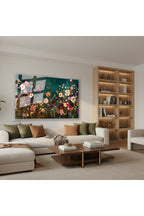 Yatay Cam Tablo Salon Duvar Tablosu Yatay Cam Cicekbahcesi44 Yeni Ev Hediyesi Ofis Tablosu