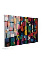 Yatay Cam Tablo Salon Duvar Tablosu Yatay Cam Soyutgeometriksanat5 Yeni Ev Hediyesi Ofis Tablosu