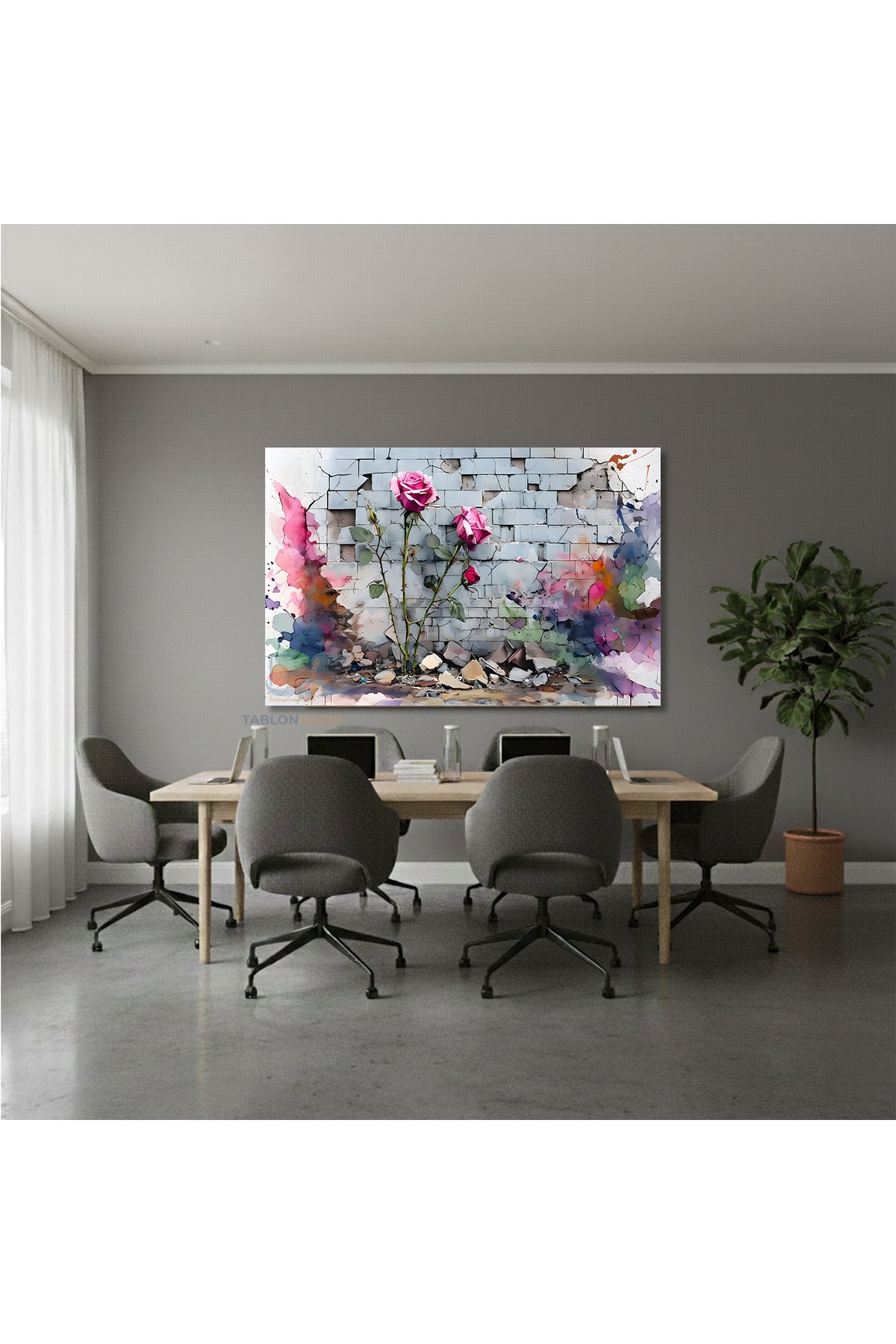 Yatay Kanvas Duvar Tablosu Soyutsanat8 Salon Tablosu Ofis Tablosu Yeni Ev Hediyesi Dekorasyon