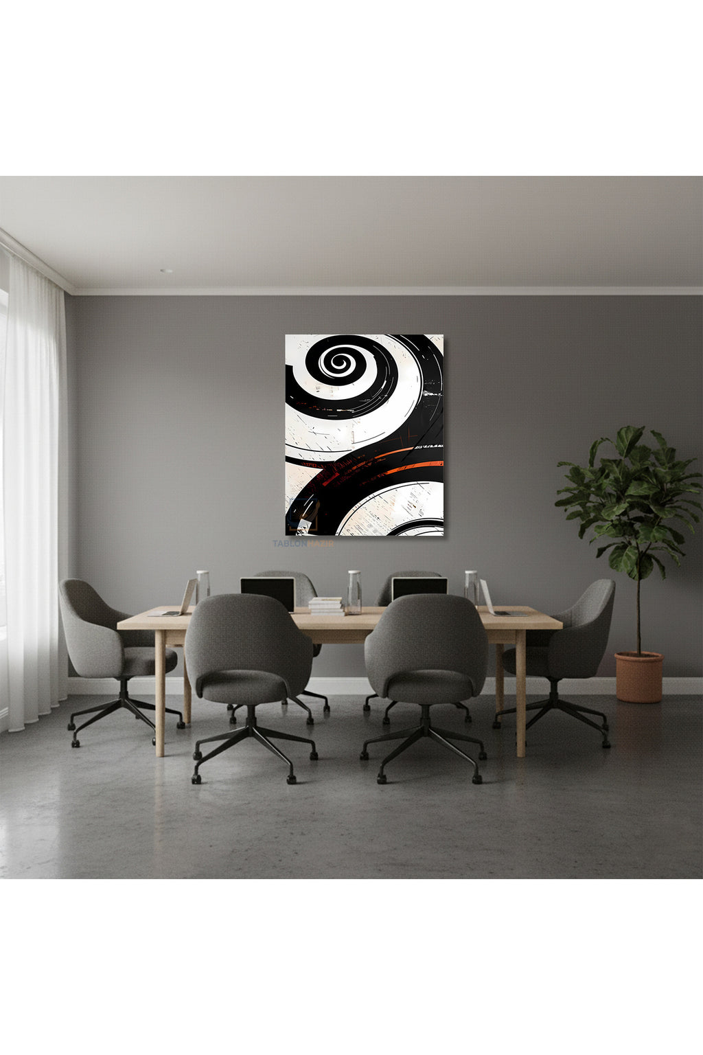 Dikey Kanvas Tablo Salon Duvar Tablosu Soyut 0027 2 Yeni Ev Hediyesi Ofis Tablosu