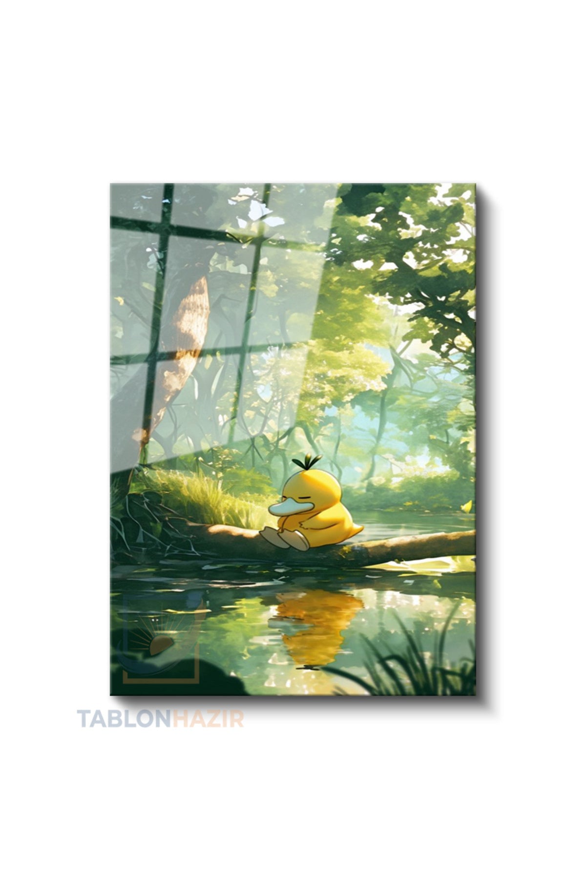 Dikey Cam Tablo Salon Duvar Tablosu Dikey Cam Anime Manzara Cizim Yeni Ev Hediyesi Ofis Tablosu