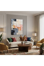 Dikey Kanvas Tablo Salon Duvar Tablosu Soyut 0008 Yeni Ev Hediyesi Ofis Tablosu