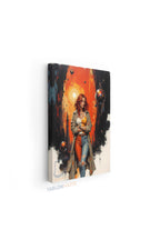 Dikey Kanvas Tablo Salon Duvar Tablosu Tarzkadın Yeni Ev Hediyesi Ofis Tablosu