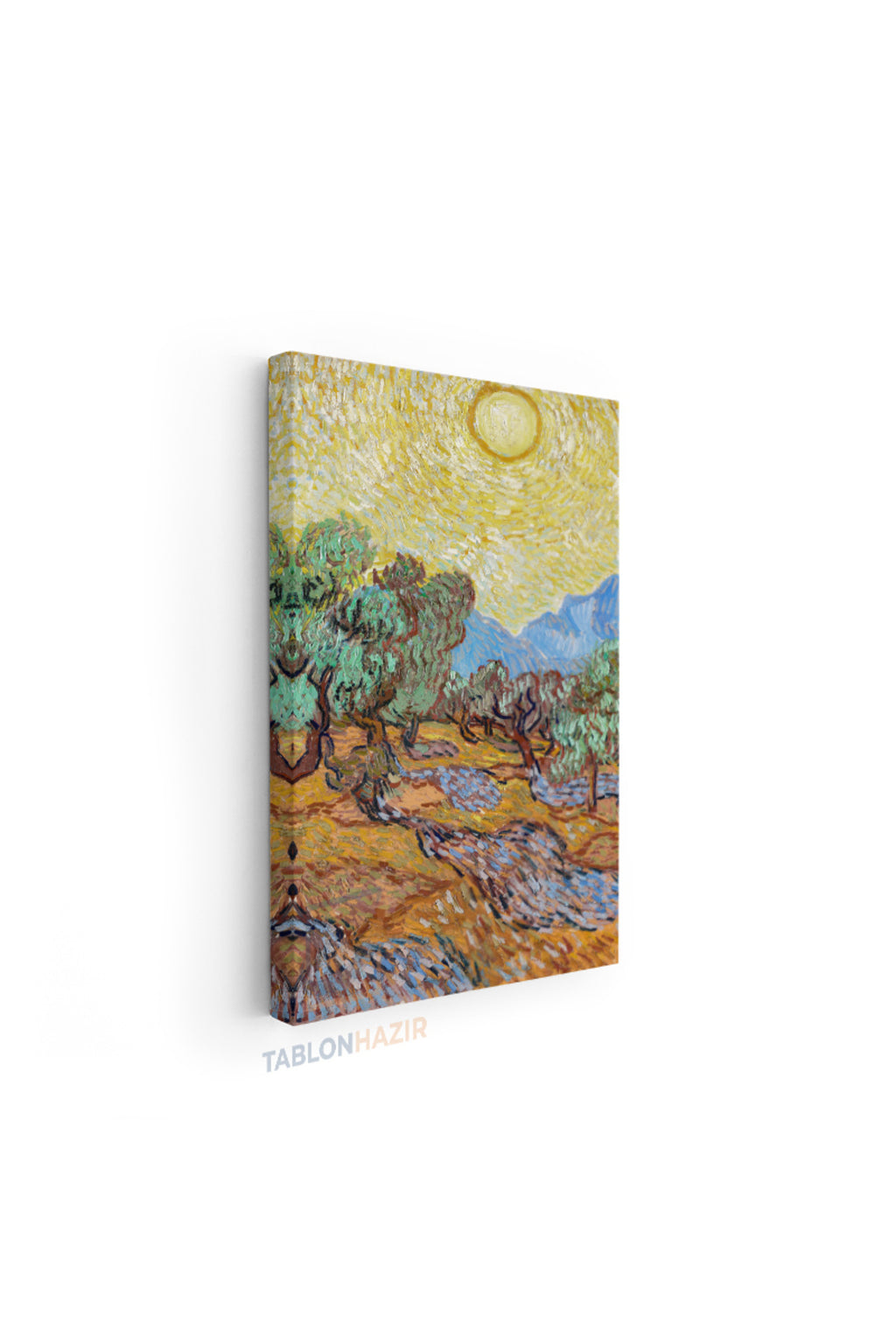 Dikey Kanvas Tablo Salon Duvar Tablosu Vangogh 113 Yeni Ev Hediyesi Ofis Tablosu