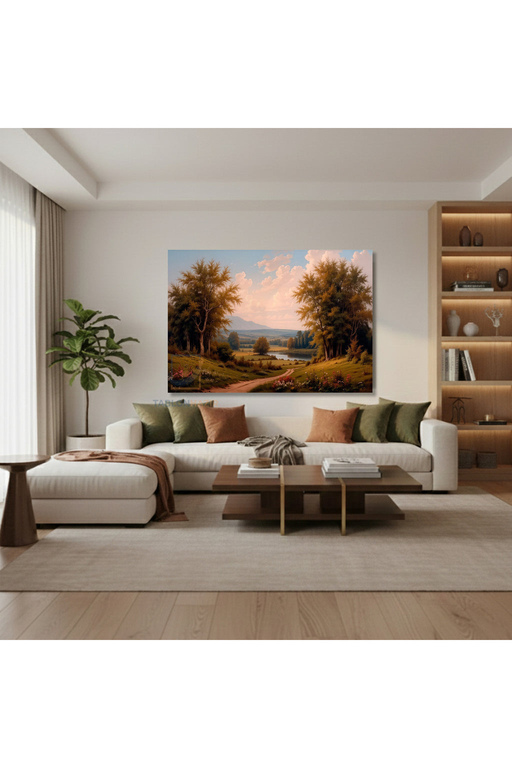 Yatay Kanvas Duvar Tablosu Dogamanzarasi10 Salon Tablosu Ofis Tablosu Yeni Ev Hediyesi Dekorasyon