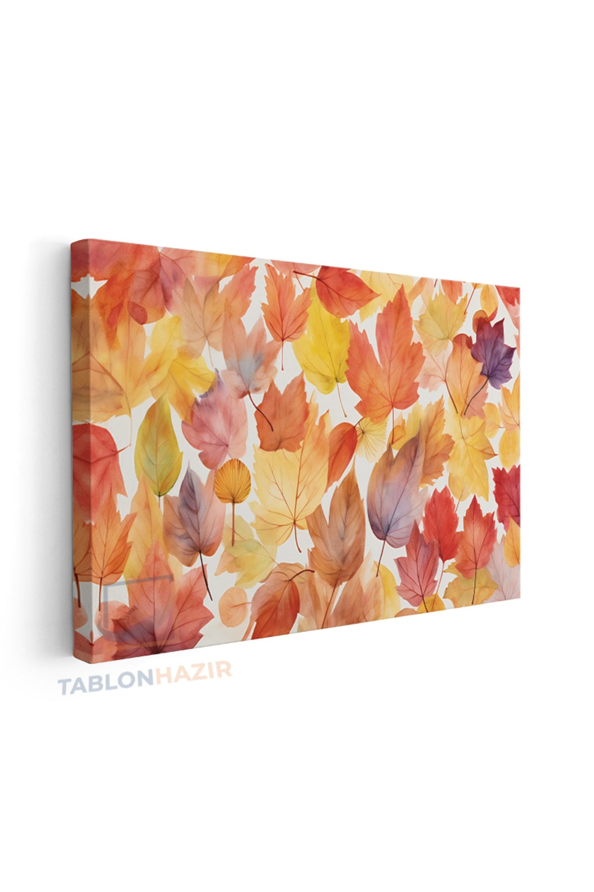 Yatay Kanvas Duvar Tablosu Sonbaharyapraklari Salon Tablosu Ofis Tablosu Yeni Ev Hediyesi Dekorasyon