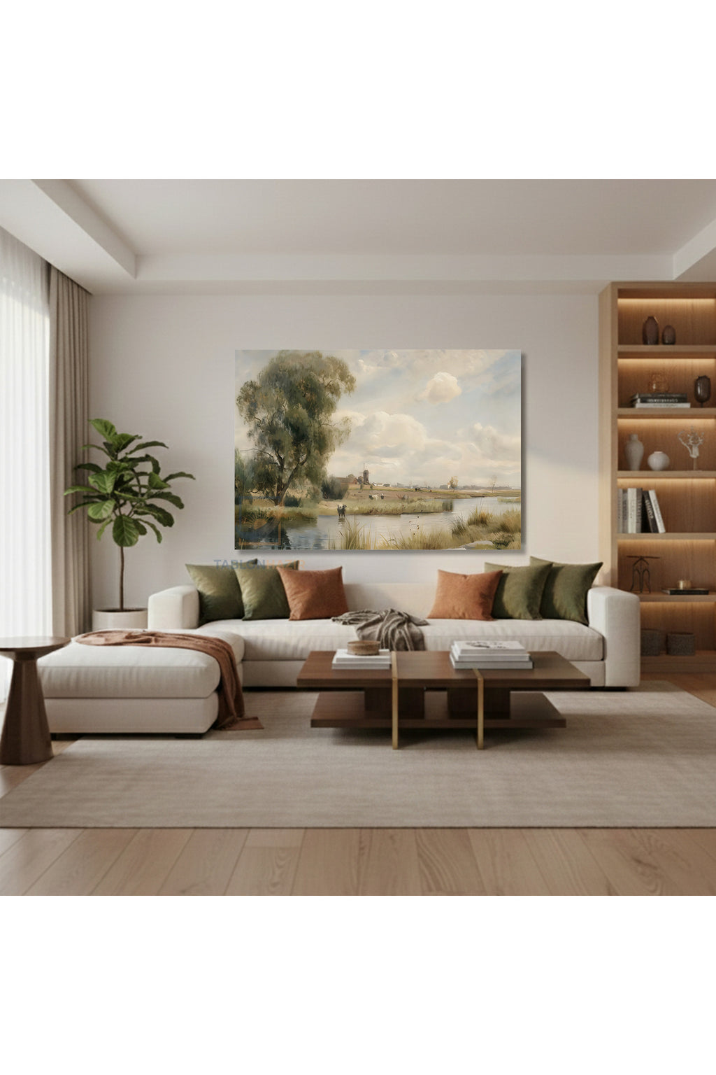 Yatay Kanvas Duvar Tablosu Vintagekirsalmanzarasi6 Salon Tablosu Ofis Tablosu Ev Hediyesi Dekorasyon