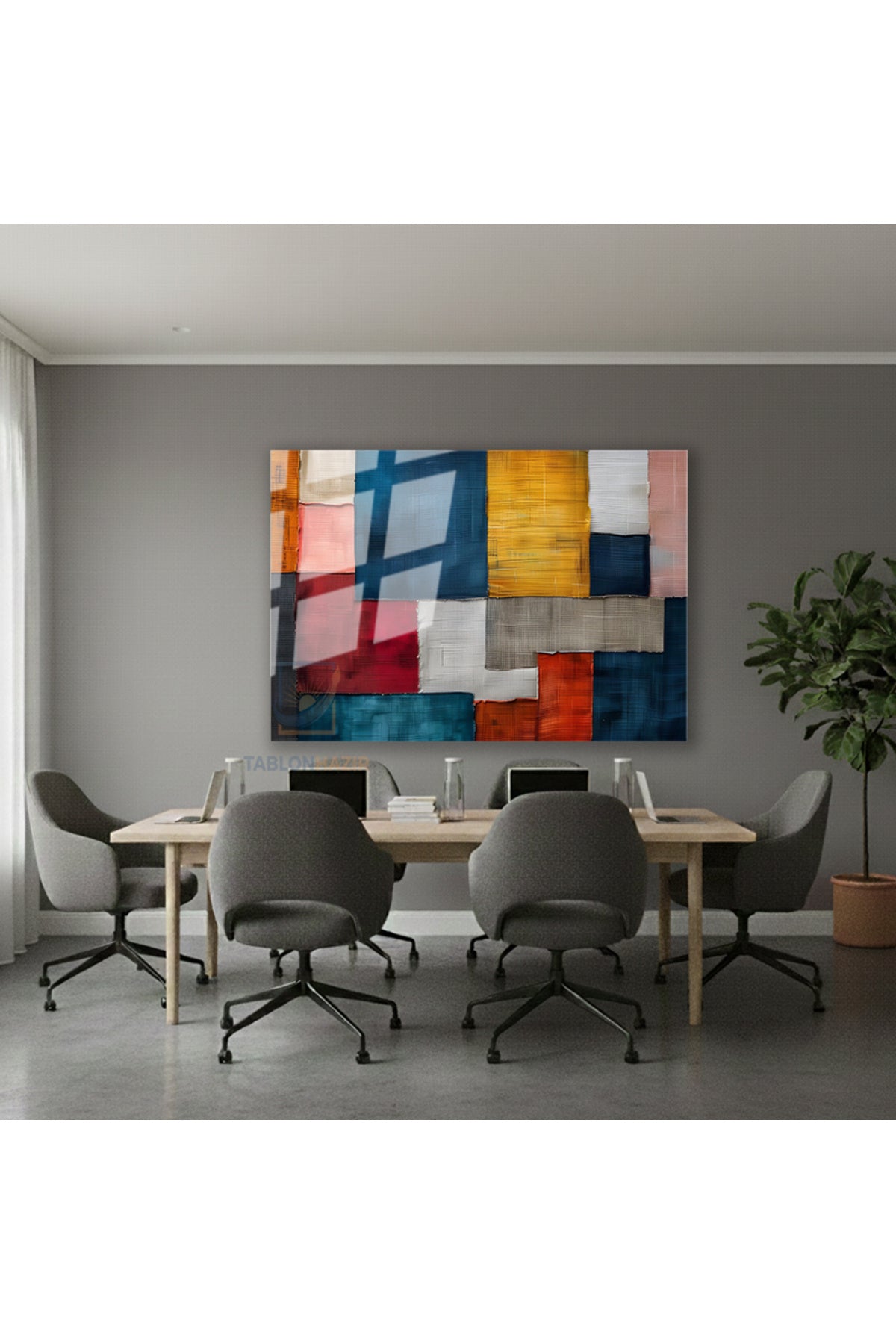 Yatay Cam Tablo Salon Duvar Tablosu Yatay Cam Soyut Cizim Tasarim Yeni Ev Hediyesi Ofis Tablosu