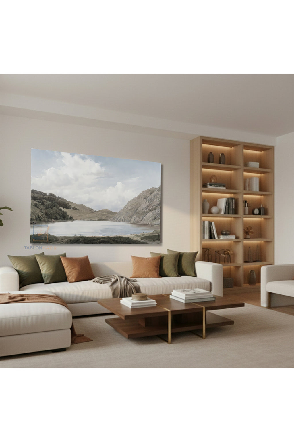 Yatay Kanvas Duvar Tablosu Vintagedaggolmanzarasi3 Salon Tablosu Ofis Tablosu Ev Hediyesi Dekorasyon