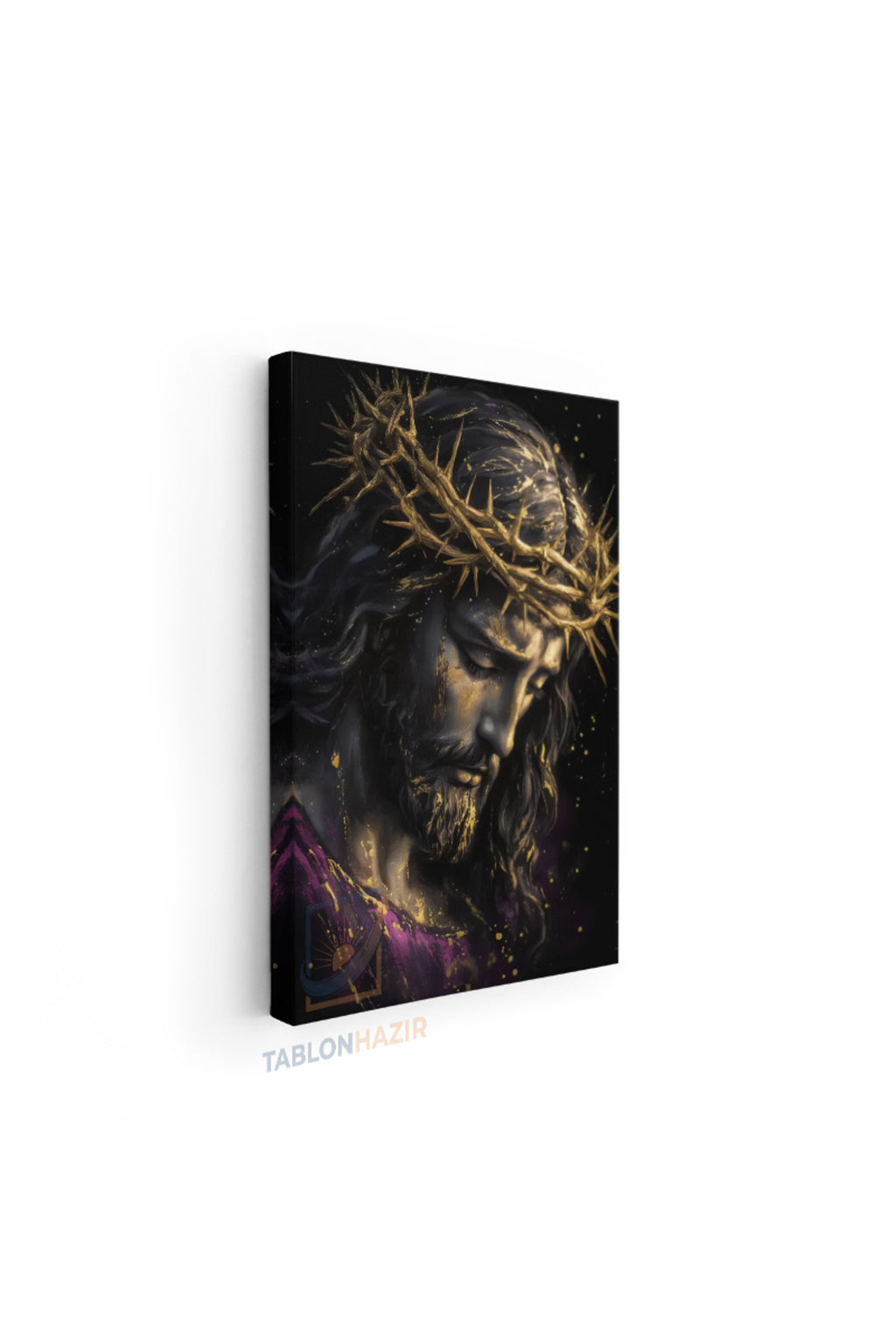 Dikey Kanvas Tablo Salon Duvar Tablosu Isa Soyut Tasarım Yeni Ev Hediyesi Ofis Tablosu