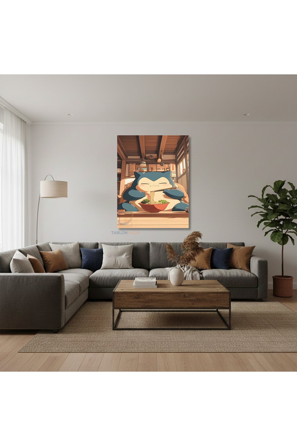 Dikey Kanvas Tablo Salon Duvar Tablosu Anime Yemek Yeni Ev Hediyesi Ofis Tablosu