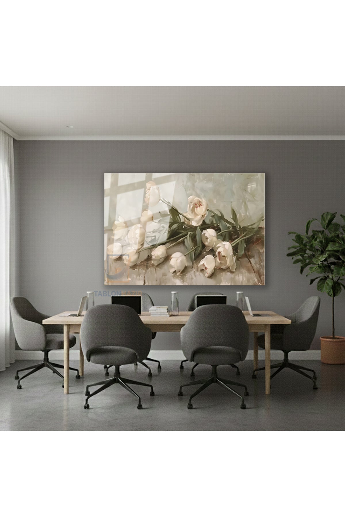 Yatay Cam Tablo Salon Duvar Tablosu Yatay Cam Soyutciceksanati4 Yeni Ev Hediyesi Ofis Tablosu