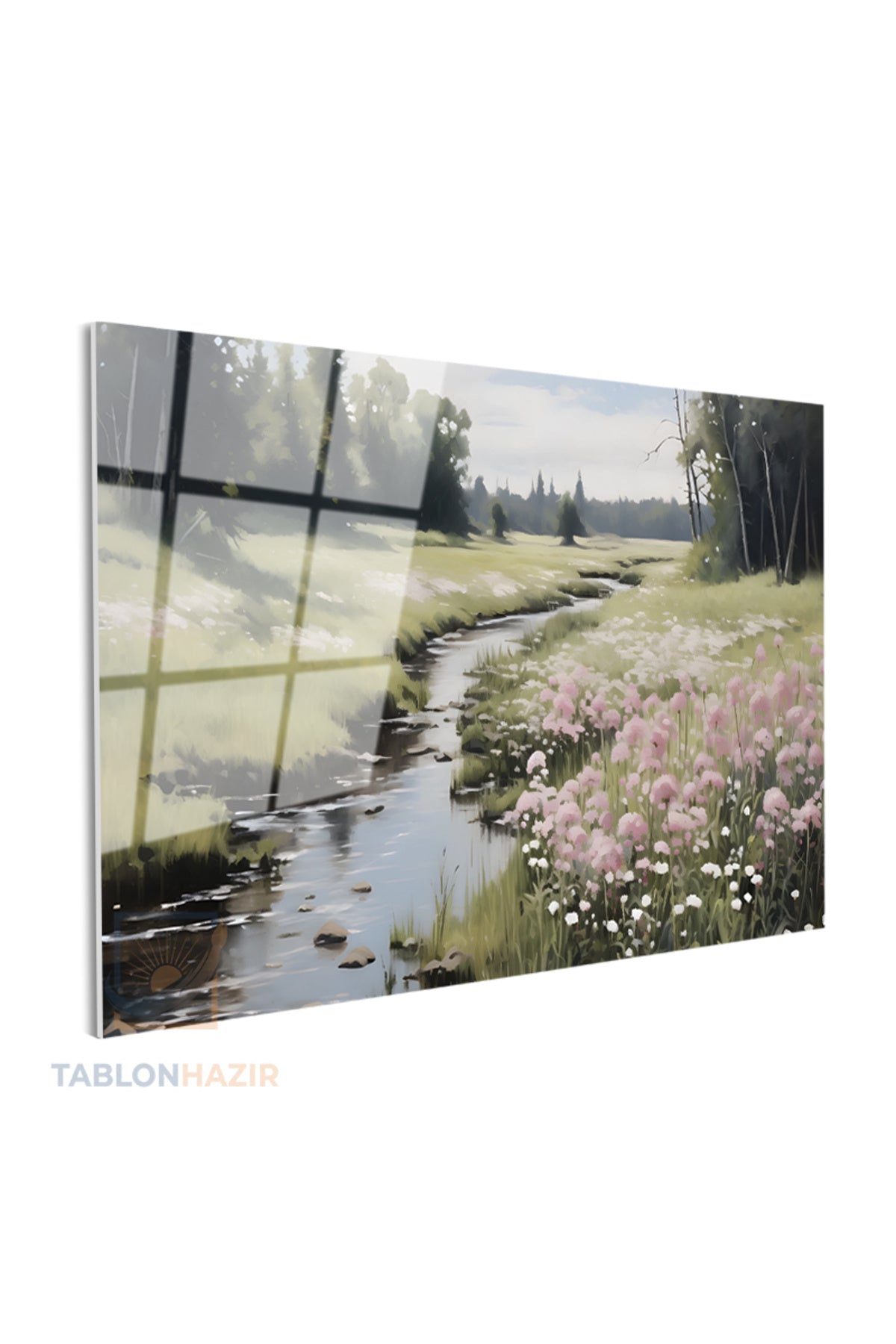 Yatay Cam Tablo Salon Duvar Tablosu Yatay Cam Yesildogamanzarasi2 Yeni Ev Hediyesi Ofis Tablosu