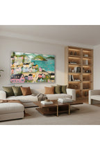 Yatay Cam Tablo Salon Duvar Tablosu Yatay Cam Soyutmanzara6 Yeni Ev Hediyesi Ofis Tablosu