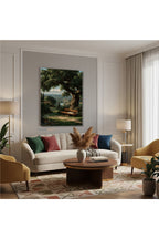 Dikey Kanvas Tablo Salon Duvar Tablosu Kitap Manzara Yeni Ev Hediyesi Ofis Tablosu