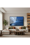 Çerçeveli Yatay Cam Tablo Salon Duvar Tablosu Yatay Cam Gecedogamanzarasi Ofis Tablosu