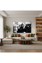 Yatay Cam Tablo Salon Duvar Tablosu Yatay Cam Ataturk Ve Halk 2 Yeni Ev Hediyesi Ofis Tablosu