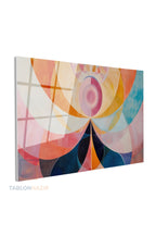 Yatay Cam Tablo Salon Duvar Tablosu Yatay Cam Soyutgeometriksanat3 Yeni Ev Hediyesi Ofis Tablosu