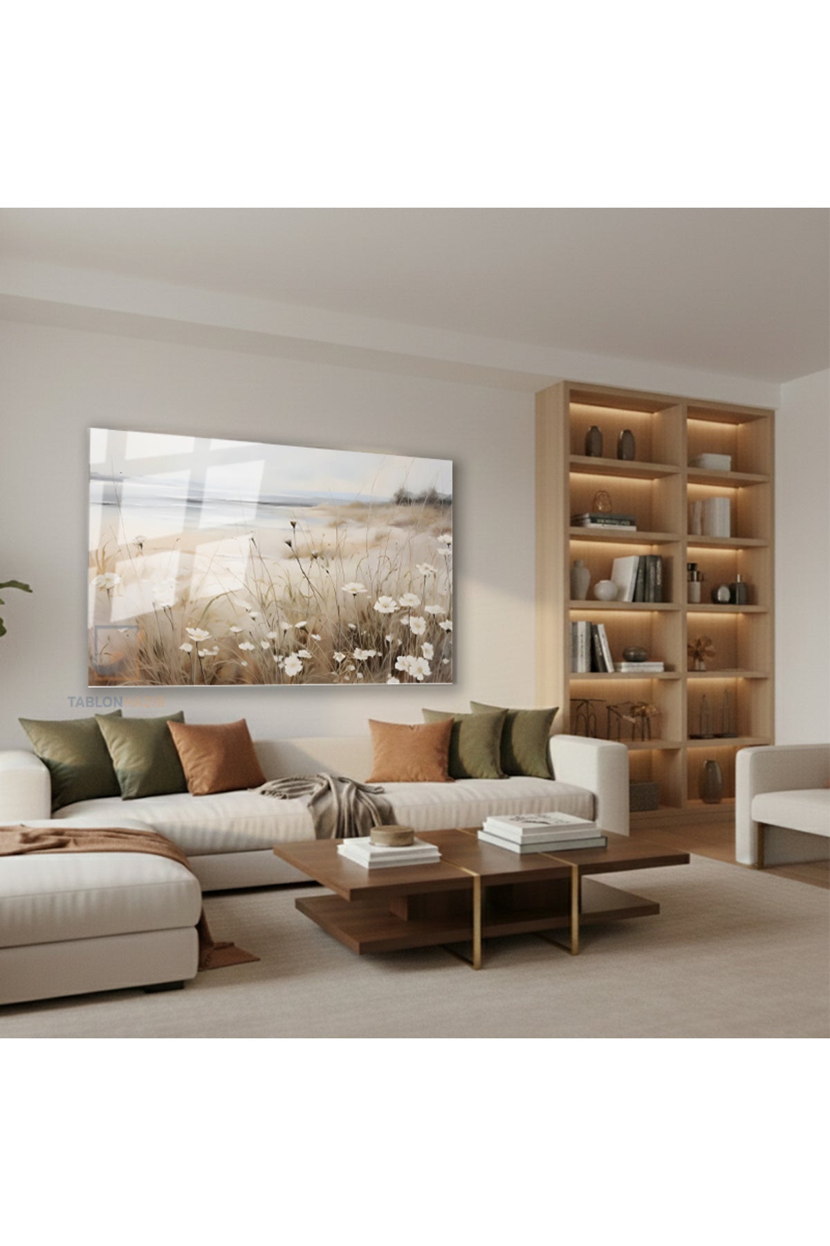 Yatay Cam Tablo Salon Duvar Tablosu Yatay Cam Vintagekirmanzarasi2 Yeni Ev Hediyesi Ofis Tablosu