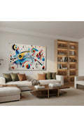 Yatay Kanvas Duvar Tablosu Soyutgeometriksanat6 Salon Tablosu Ofis Tablosu Ev Hediyesi Dekorasyon