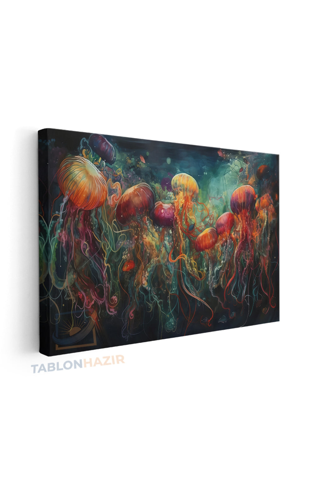 Yatay Kanvas Duvar Tablosu Renklidenizanalari Salon Tablosu Ofis Tablosu Yeni Ev Hediyesi Dekorasyon